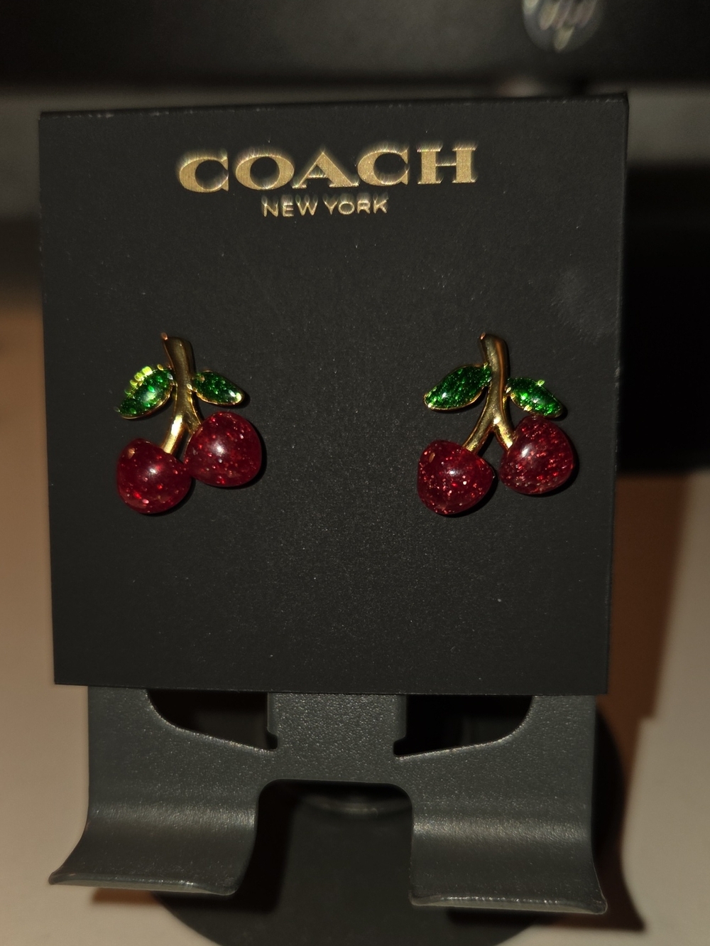 Coach Cherry Stud Earings